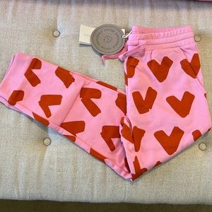 Stella McCartney heart joggers, size 8 nwt